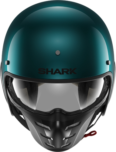 Шлем Shark S-DRAK FIBER BLANK METAL Green фото 3