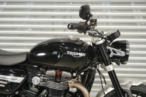 Мотоцикл Triumph Speed Twin 2022, ЧЕРНЫЙ фото 10