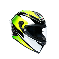 Шлем AGV CORSA R MULTI Supersport Black/White/Lime