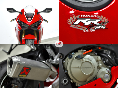 Мотоцикл HONDA CBR1000RR 2017, Красный фото 10