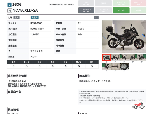 Мотоцикл HONDA NC 750X 2020, Черный фото 13