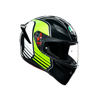 Шлем AGV K-1 MULTI Power Gunmetal/White/Green