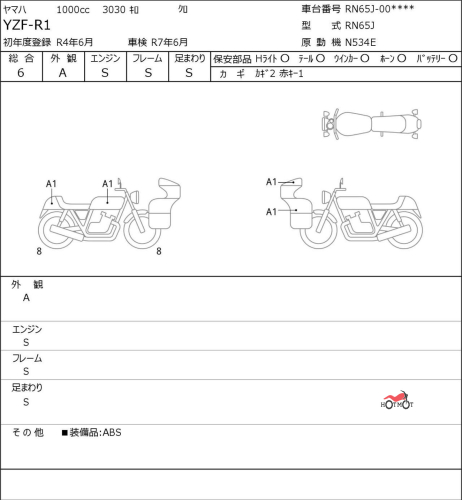 Мотоцикл YAMAHA YZF-R1 2022, Черный фото 11