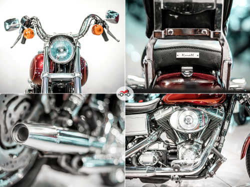 Мотоцикл Harley Davidson Dyna Low Rider 2001, Красный фото 10