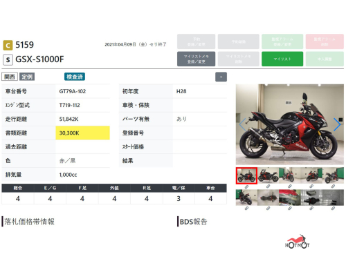 Мотоцикл SUZUKI GSX-S 1000 F 2015, ЧЕРНЫЙ фото 14