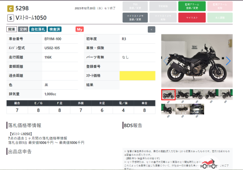 Мотоцикл SUZUKI V-Strom DL 1050 2021, Черный фото 11